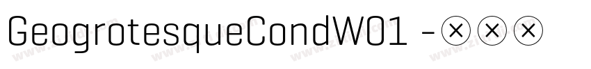 GeogrotesqueCondW01 字体转换